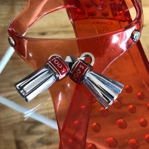 Tod’s tassel jelly sandals